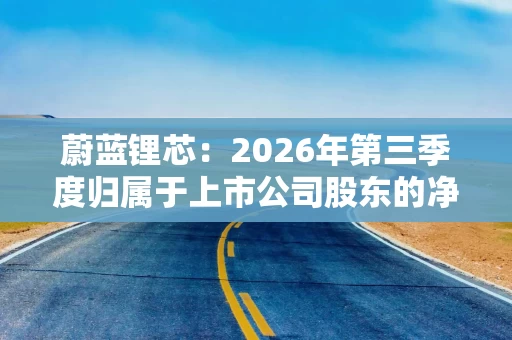 蔚蓝锂芯:2026年第三季度归属于上市公司股东的净利润同比增长85.98% 蔚蓝锂芯:2026年第三季度归属于上市公司股东的净利润同比增长85.98%