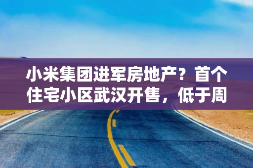 小米集团进军房地产?首个住宅小区武汉开售,低于周边新房1000元平方米,仅内部员工可购 小米集团进军房地产?首个住宅小区武汉开售,低于周边新房1000元平方米,仅内部员工可购