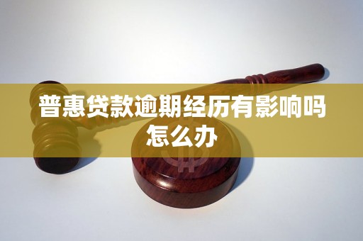 普惠贷款逾期经历有影响吗怎么办 普惠贷款逾期经历有影响吗怎么办