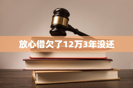 放心借欠了12万3年没还 放心借欠了12万3年没还