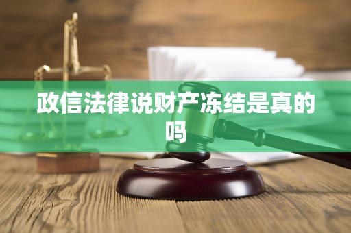 政信法律说财产冻结是真的吗