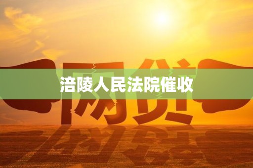 涪陵人民法院催收 涪陵人民法院催收