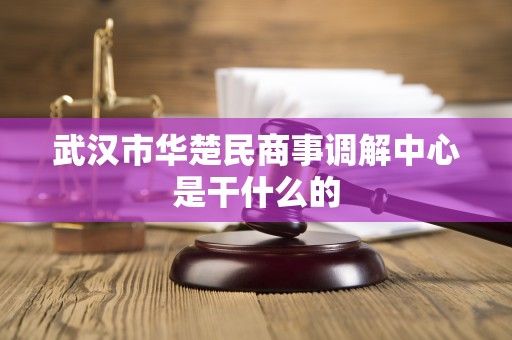武汉市华楚民商事调解中心是干什么的