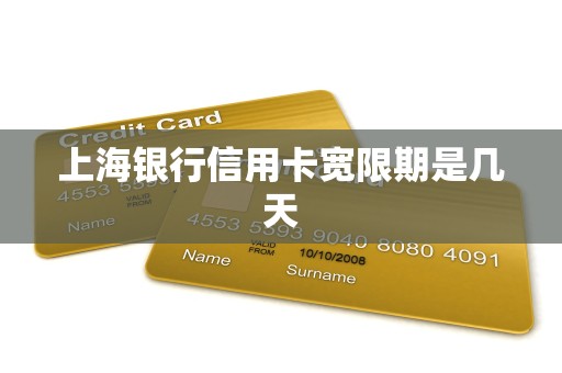 上海银行信用卡宽限期是几天 上海银行信用卡宽限期是几天