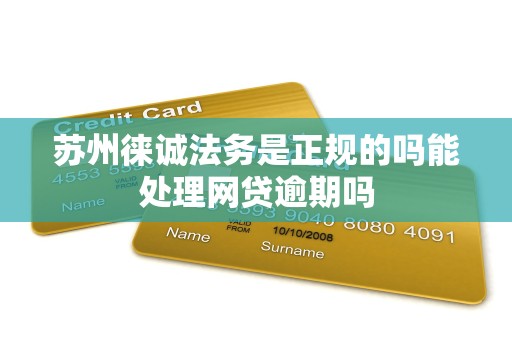苏州徕诚法务是正规的吗能处理网贷逾期吗