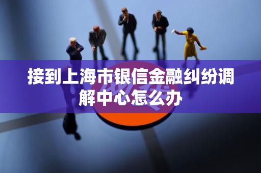 接到上海市银信金融纠纷调解中心怎么办