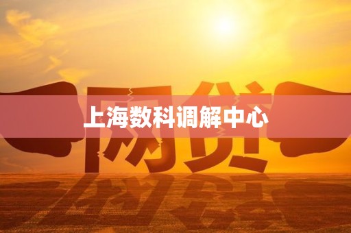 上海数科调解中心 上海数科调解中心