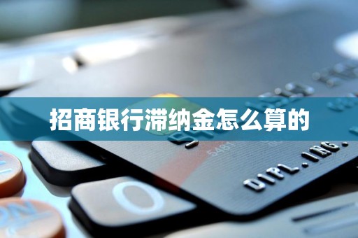 招商银行滞纳金怎么算的 招商银行滞纳金怎么算的