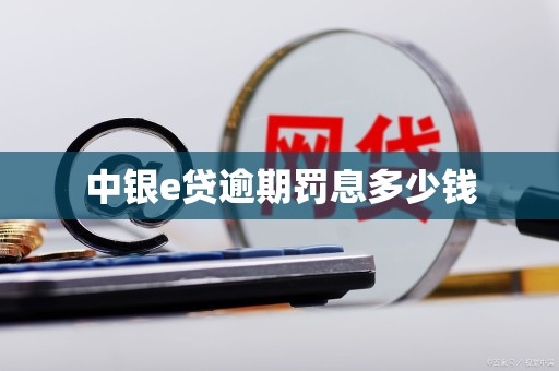 中银e贷逾期罚息多少钱 中银e贷逾期罚息多少钱