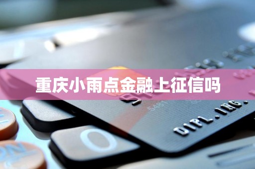 重庆小雨点金融上征信吗 重庆小雨点金融上征信吗