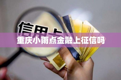 重庆小雨点金融上征信吗 重庆小雨点金融上征信吗