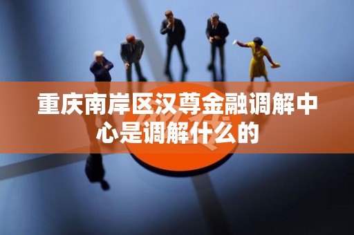 重庆南岸区汉尊金融调解中心是调解什么的