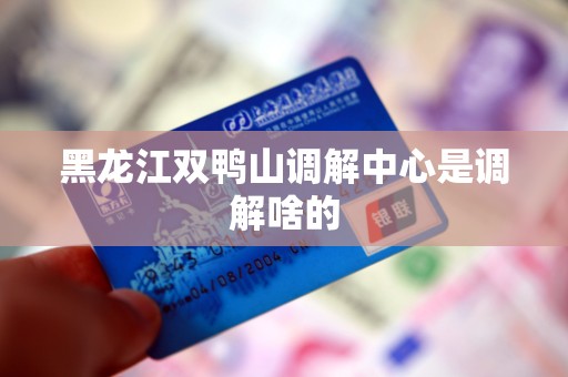 黑龙江双鸭山调解中心是调解啥的