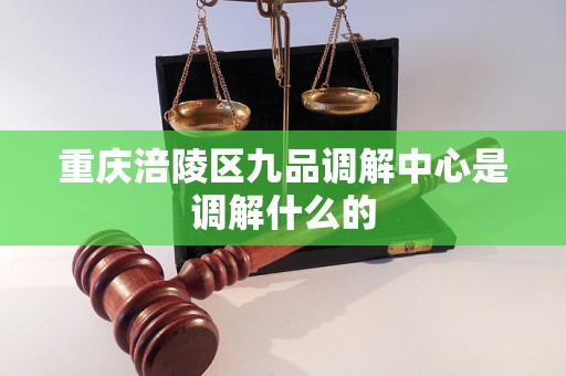 重庆涪陵区九品调解中心是调解什么的 重庆涪陵区九品调解中心是调解什么的