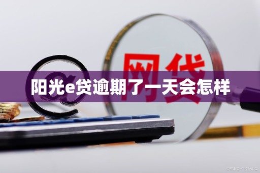 阳光e贷逾期了一天会怎样 阳光e贷逾期了一天会怎样