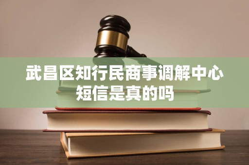 武昌区知行民商事调解中心短信是真的吗