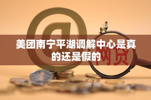 美团南宁平湖调解中心是真的还是假的