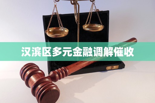 汉滨区多元金融调解催收