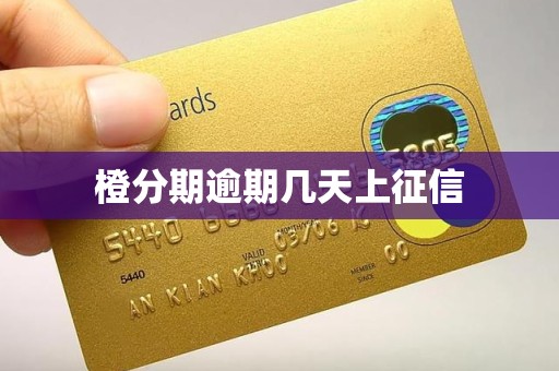 橙分期逾期几天上征信 橙分期逾期几天上征信