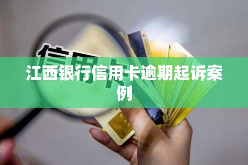 江西银行信用卡逾期起诉案例