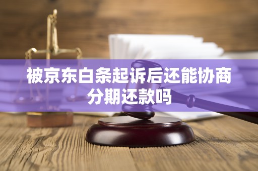 被京东白条起诉后还能协商分期还款吗