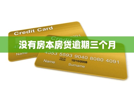 没有房本房贷逾期三个月