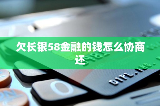 欠长银58金融的钱怎么协商还