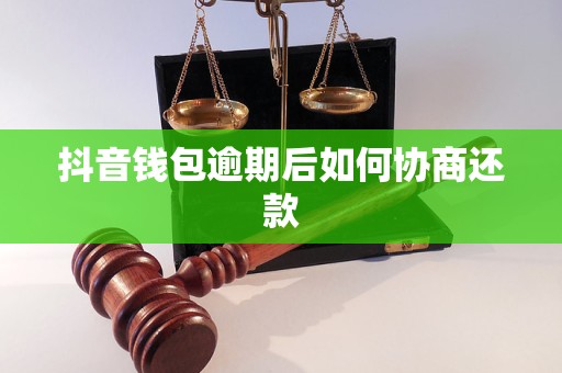 抖音钱包逾期后如何协商还款 抖音钱包逾期后如何协商还款