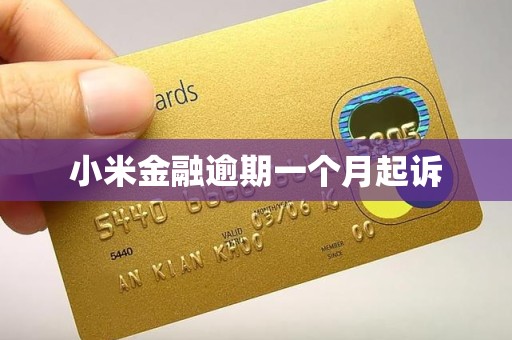 小米金融逾期一个月起诉