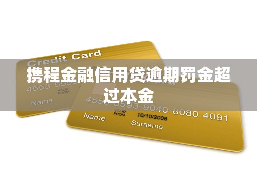 携程金融信用贷逾期罚金超过本金 携程金融信用贷逾期罚金超过本金