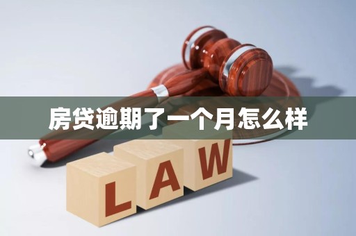 房贷逾期了一个月怎么样