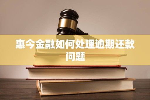 惠今金融如何处理逾期还款问题