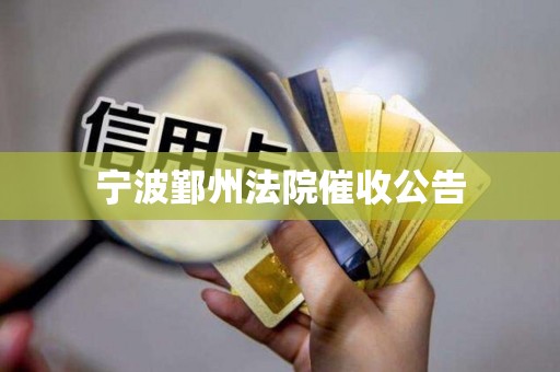 宁波鄞州法院催收公告