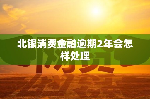北银消费金融逾期2年会怎样处理 北银消费金融逾期2年会怎样处理