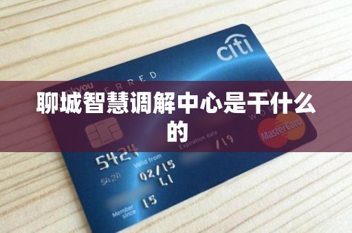 聊城智慧调解中心是干什么的