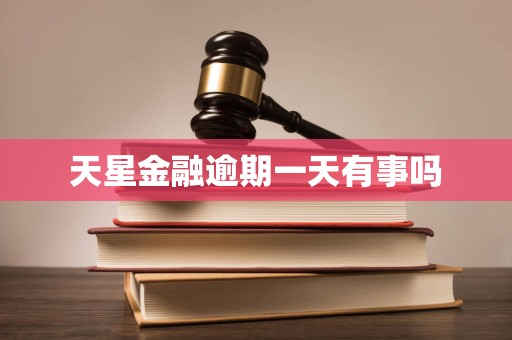 天星金融逾期一天有事吗