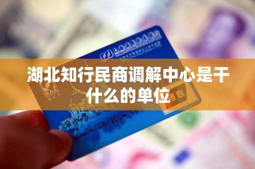 湖北知行民商调解中心是干什么的单位 湖北知行民商调解中心是干什么的单位