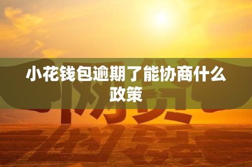 小花钱包逾期了能协商什么政策 小花钱包逾期了能协商什么政策