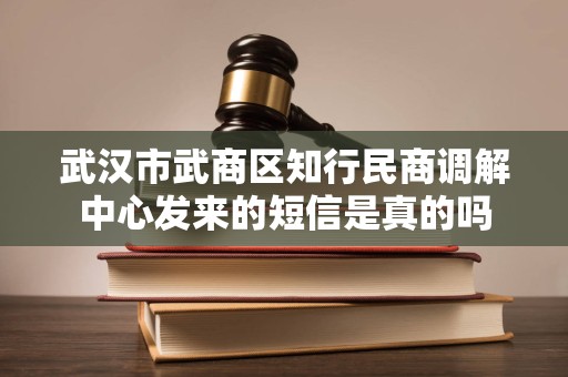 武汉市武商区知行民商调解中心发来的短信是真的吗 武汉市武商区知行民商调解中心发来的短信是真的吗