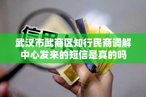 武汉市武商区知行民商调解中心发来的短信是真的吗 武汉市武商区知行民商调解中心发来的短信是真的吗