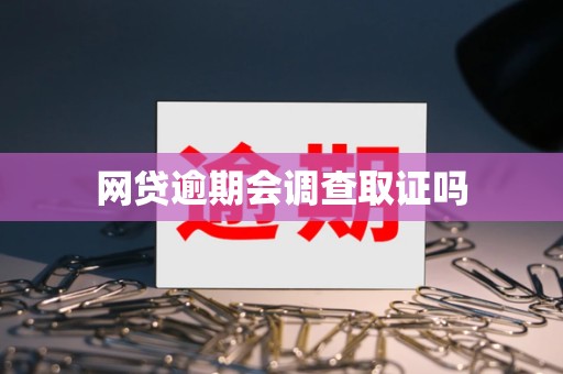 网贷逾期会调查取证吗