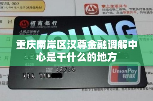 重庆南岸区汉尊金融调解中心是干什么的地方 重庆南岸区汉尊金融调解中心是干什么的地方