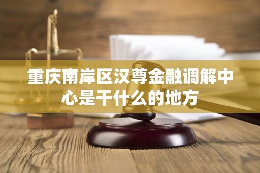 重庆南岸区汉尊金融调解中心是干什么的地方 重庆南岸区汉尊金融调解中心是干什么的地方