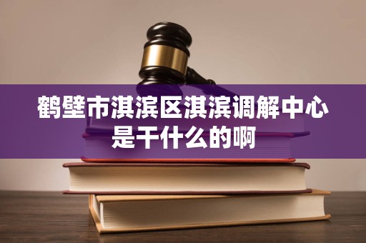 鹤壁市淇滨区淇滨调解中心是干什么的啊