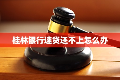 桂林银行速贷还不上怎么办 桂林银行速贷还不上怎么办