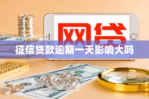 征信贷款逾期一天影响大吗
