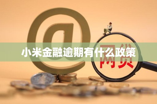 小米金融逾期有什么政策