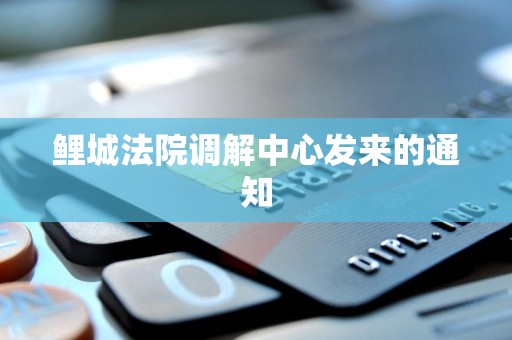 鲤城法院调解中心发来的通知 鲤城法院调解中心发来的通知