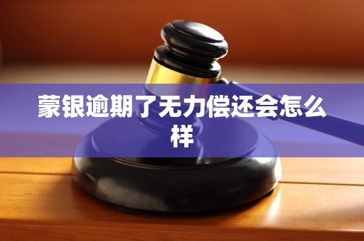 蒙银逾期了无力偿还会怎么样 蒙银逾期了无力偿还会怎么样