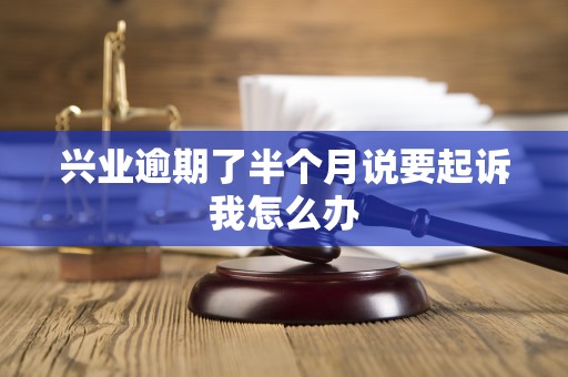 兴业逾期了半个月说要起诉我怎么办